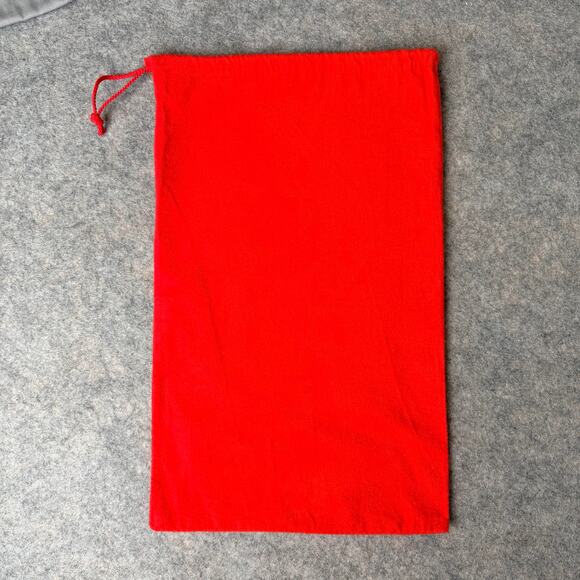 Bally Designer Red Drawstring Dust Bag Storage Protection 9.5"x15.5" - Picture 3 of 7
